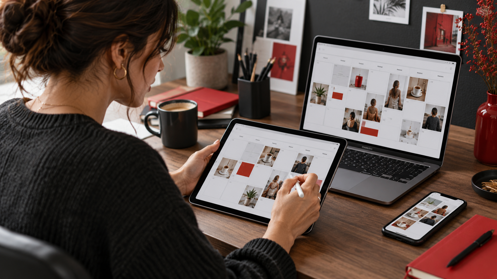 Business owner reviewing a customer re-engagement campaign and audience segments