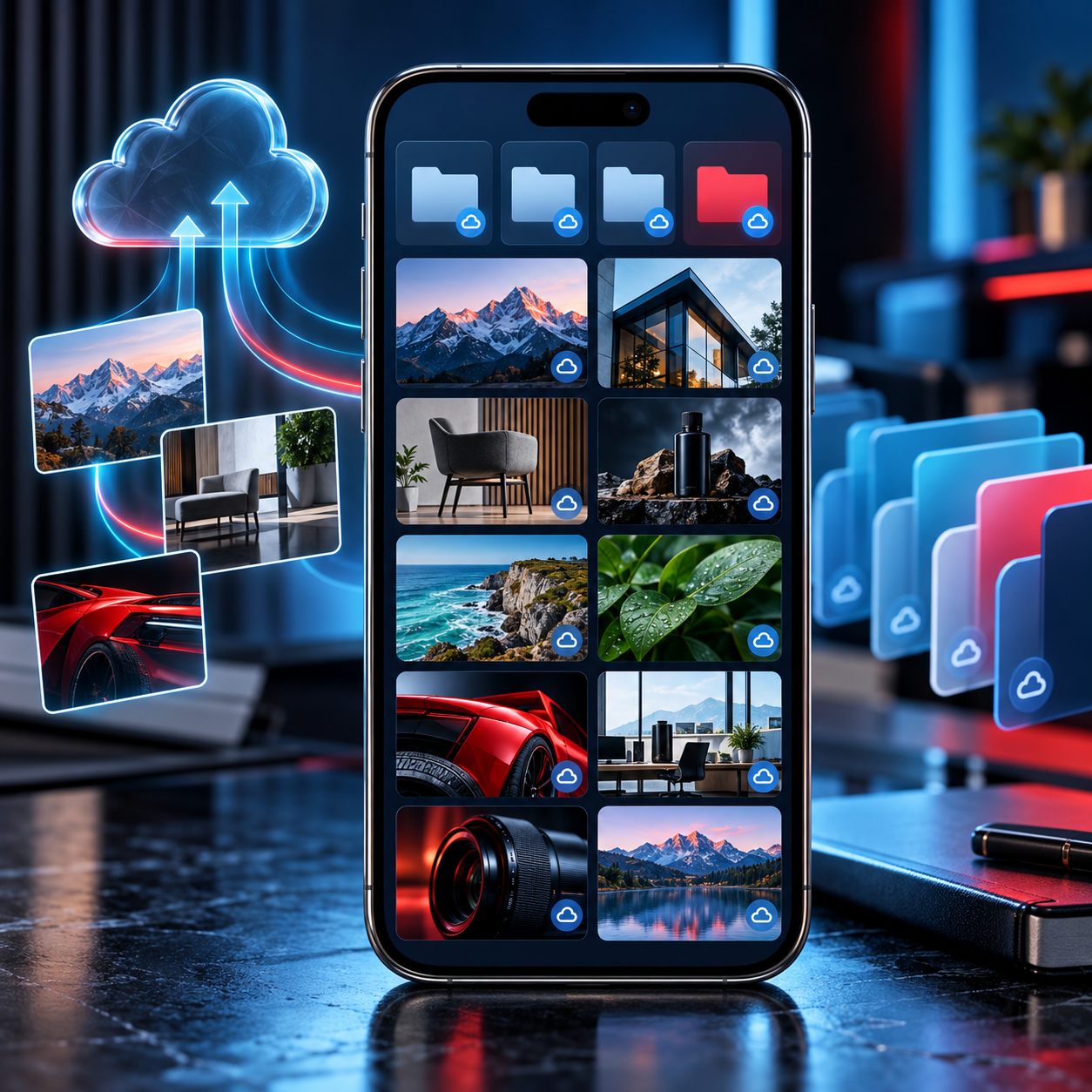 Asset Radar mobile app concept artwork