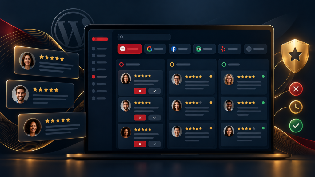 ReputeFlow™ review monitoring and reputation management dashboard
